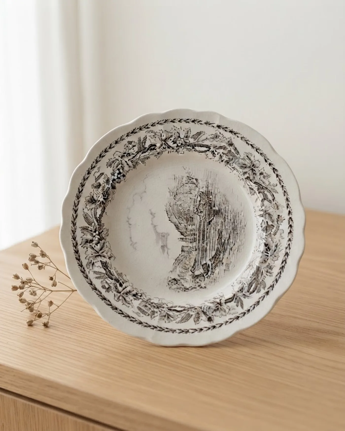 Plato decorativo porcelana valdemoro - imagen 1