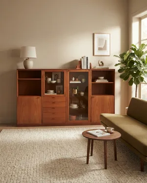 Mueble de Salón de 4 Módulos Estilo Mid-century - miniatura 1