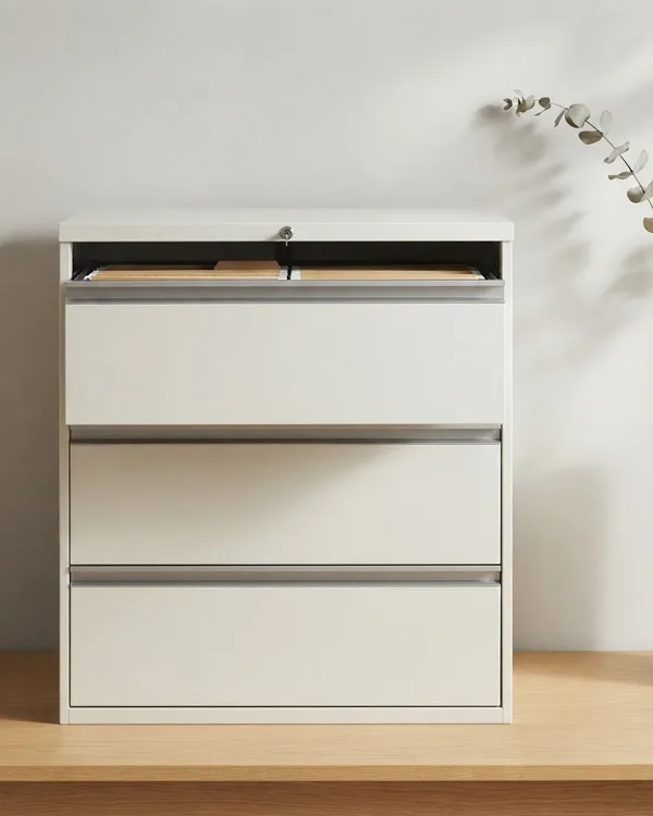 Archivador de Metal con Cajones y Sistema de Carpetas Colgantes
