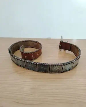 Cinturon metalico llanero - miniatura 2