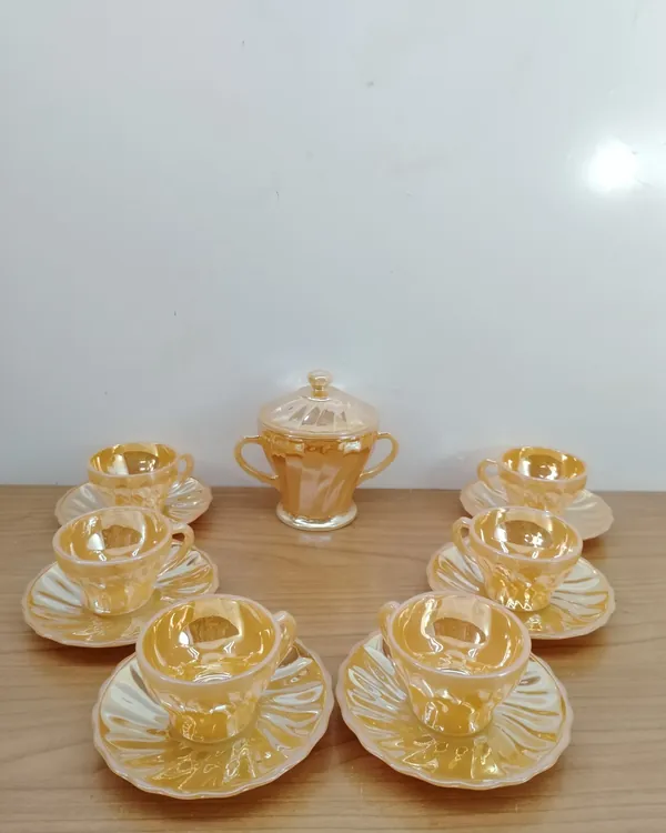 JUEGO DE CAFÉ ANCHOR HOCKING FIRE - KING