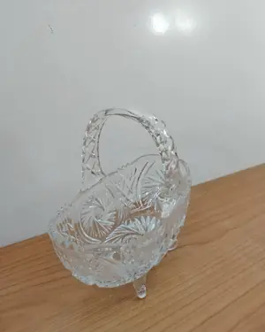Cesta Decorativa de Cristal Tallado - miniatura 2