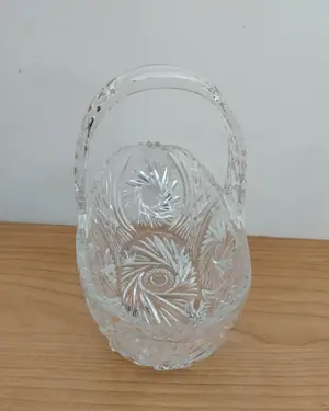 Cesta Decorativa de Cristal Tallado - miniatura 4