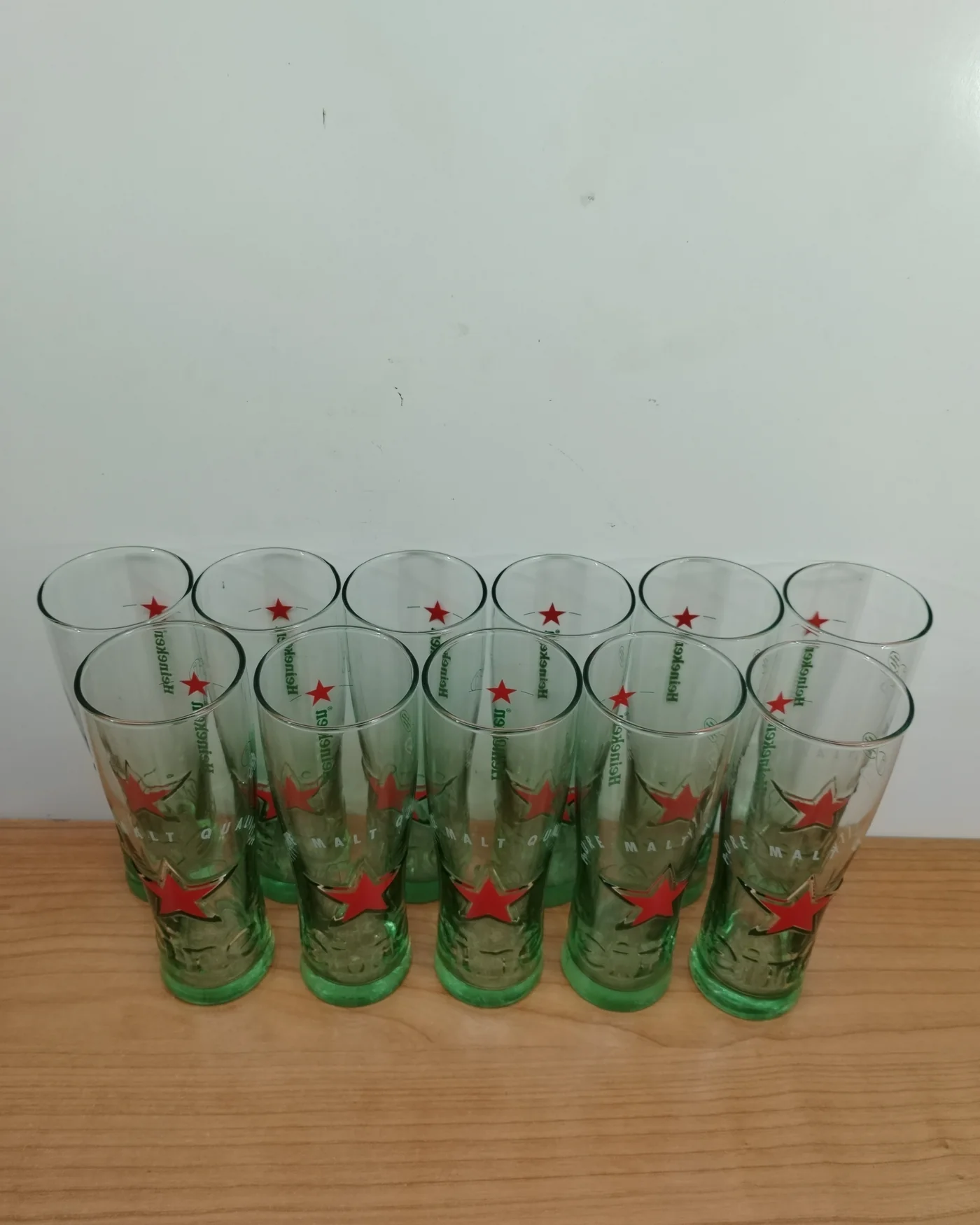 Set de 12 Vasos Altos de Cerveza Marca Heineken - imagen 3