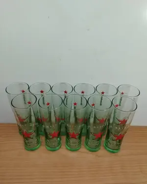 Set de 12 Vasos Altos de Cerveza Marca Heineken - miniatura 3