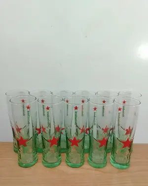 Set de 12 Vasos Altos de Cerveza Marca Heineken - miniatura 1