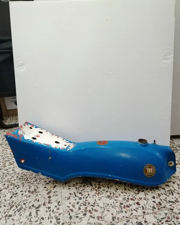 Depósito y Asiento de Moto Montesa Azul Vintage