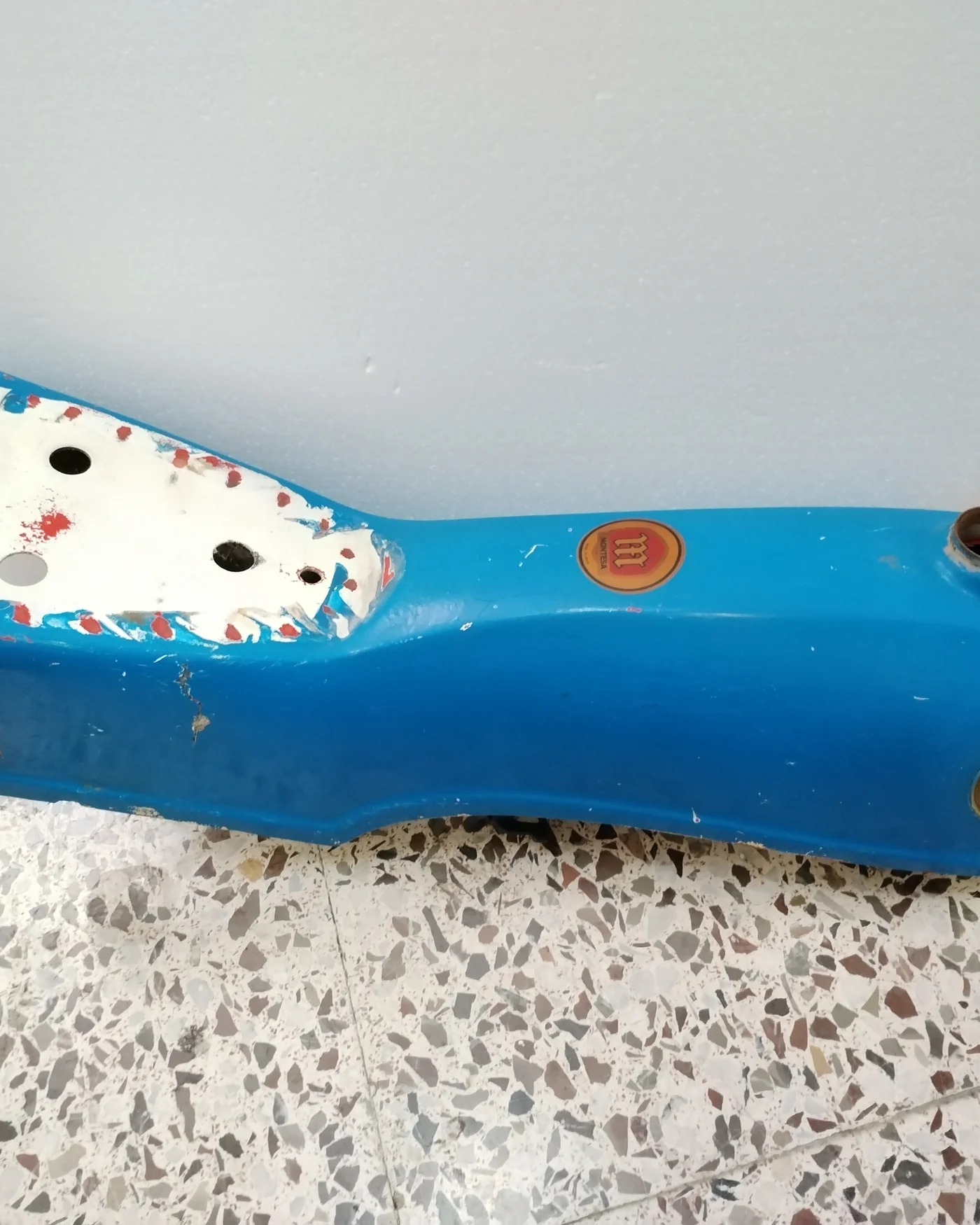 Depósito y Asiento de Moto Montesa Azul Vintage - imagen 3
