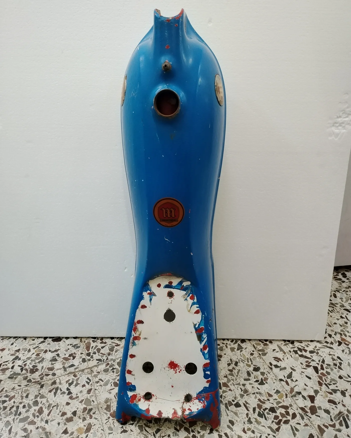 Depósito y Asiento de Moto Montesa Azul Vintage - imagen 4