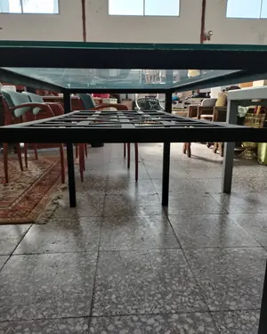 MESA comedor cristal y metal - miniatura 7
