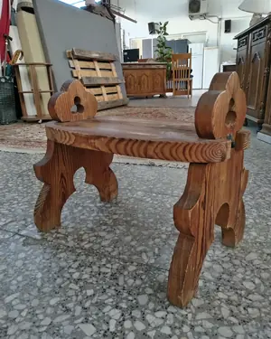 taburete frances de madera - miniatura 1