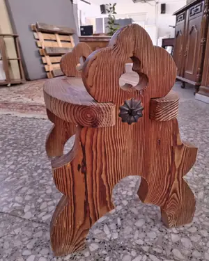 taburete frances de madera - miniatura 2