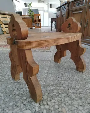 taburete frances de madera - miniatura 3