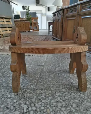 taburete frances de madera - miniatura 4