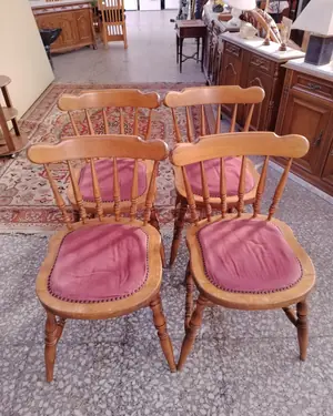 Juego 4 sillas comedor estilo windsor - miniatura 2