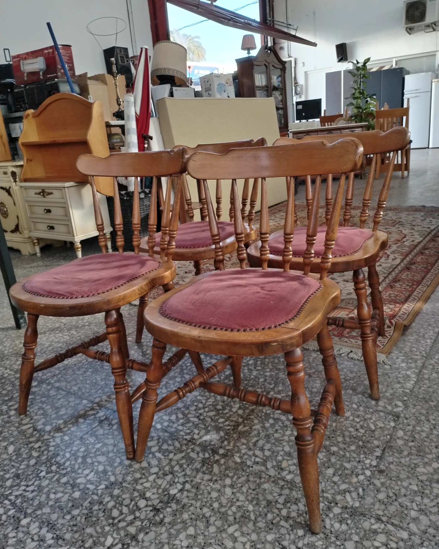 Juego 4 sillas comedor estilo windsor - imagen 3