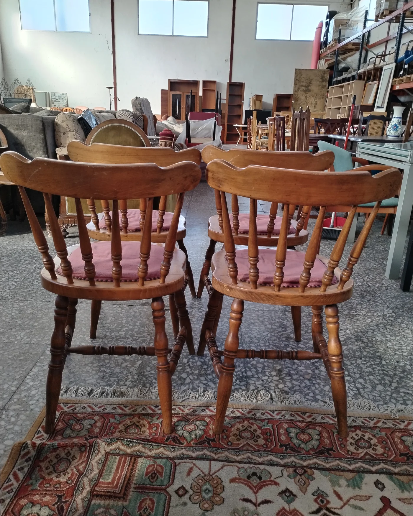 Juego 4 sillas comedor estilo windsor - imagen 5