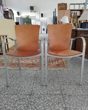 Par de sillones geométricos vintage - miniatura 1
