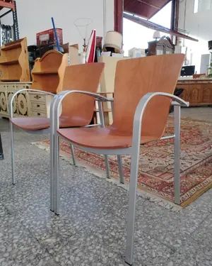 Par de sillones geométricos vintage - miniatura 2