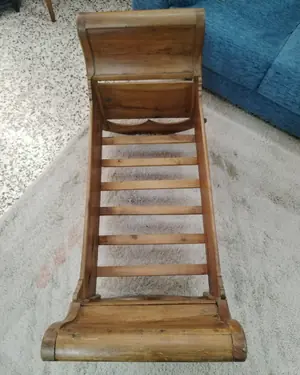 Cuna Antigua de Balancín en Madera - miniatura 6
