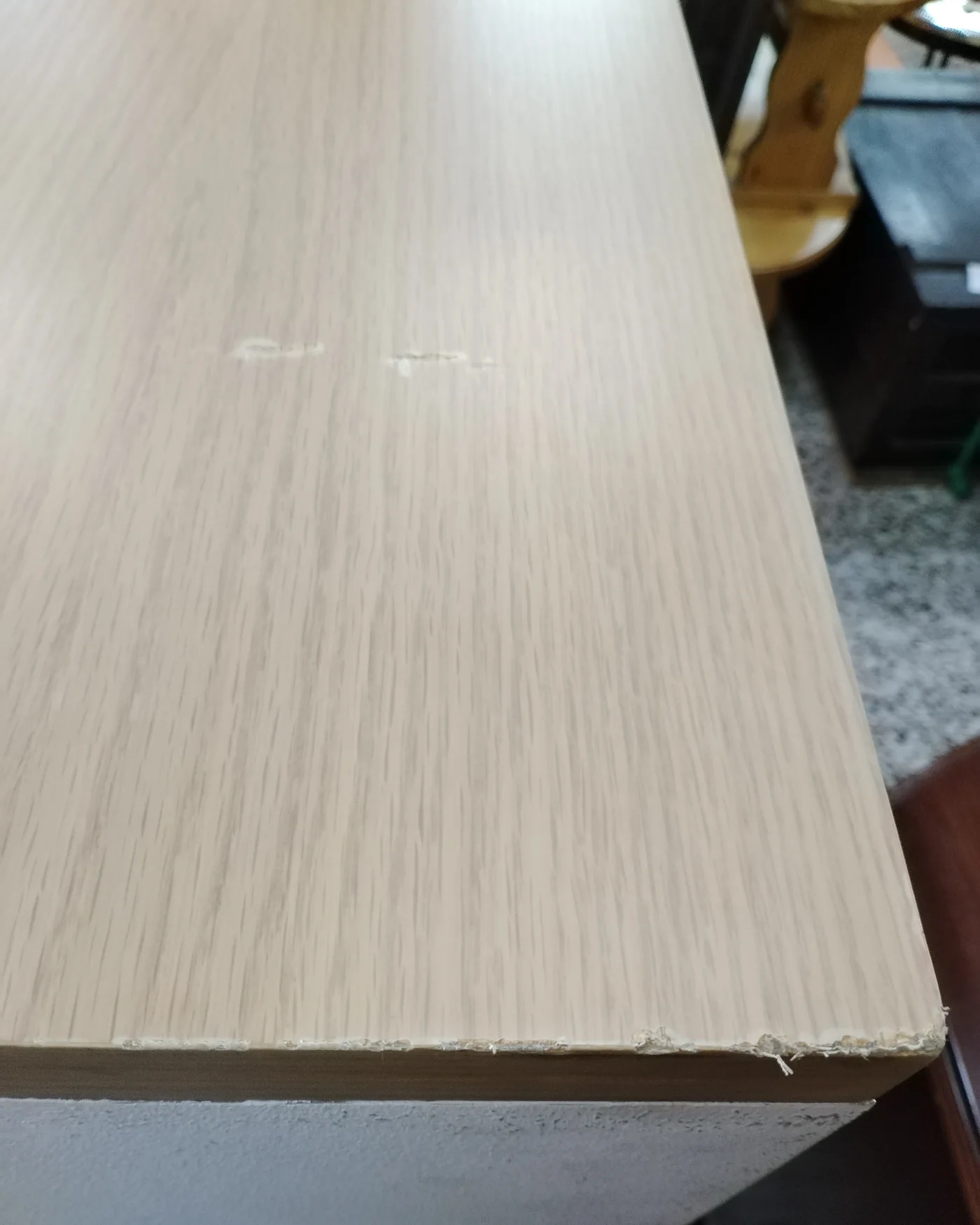 Aparador blanco de madera con puertas de cristal esmerilado - imagen 5