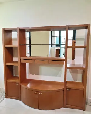 Mueble de salón modular de madera con espejo y cajones - miniatura 1