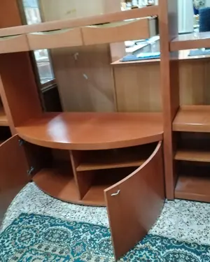 Mueble de salón modular de madera con espejo y cajones - miniatura 4