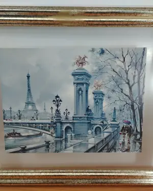 Cuadro puente Alejandro III Paris - miniatura 1