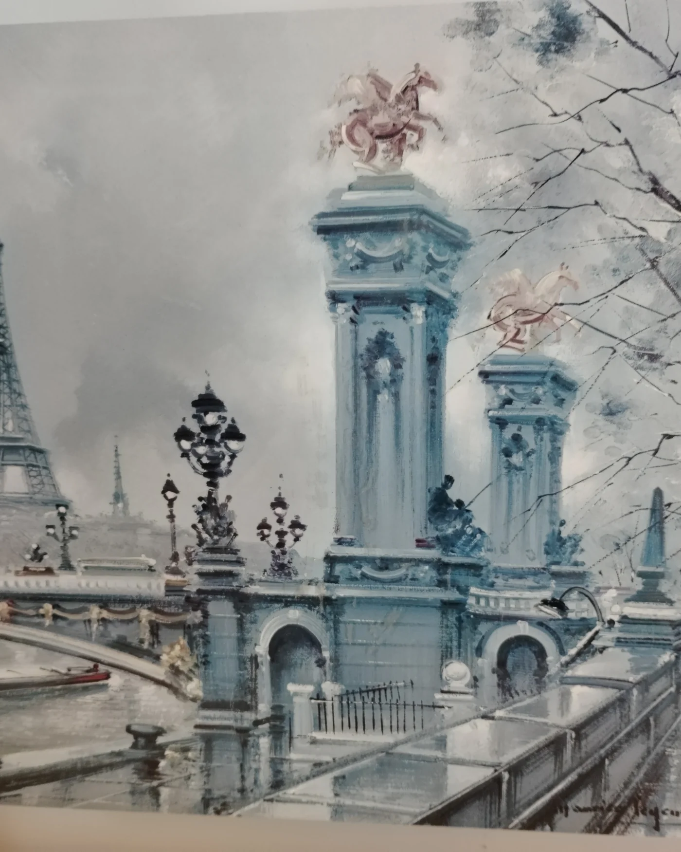 Cuadro puente Alejandro III Paris - imagen 2