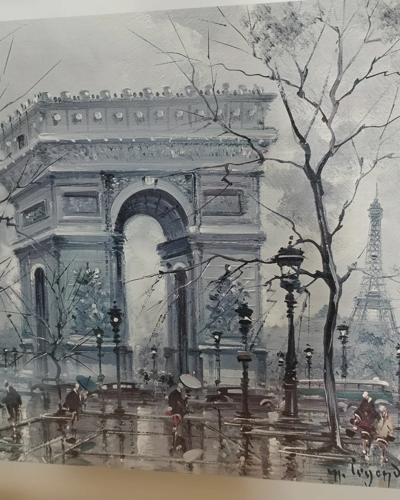 Cuadro arco del triunfo paris - imagen 2