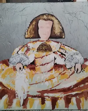 Lienzo pintado a mano Meninas - miniatura 1