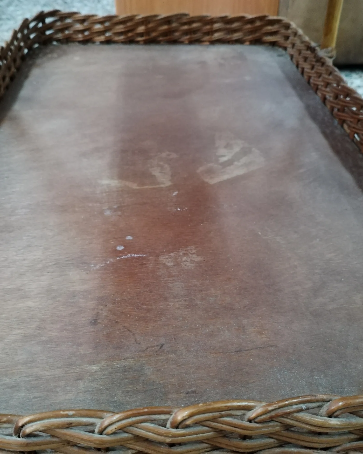 Cesta de mimbre de dos alturas con asas - imagen 6