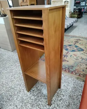 Armario de archivo en madera con bandejas - miniatura 2