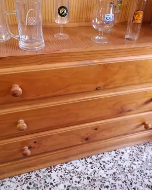 Alacena rústica de pino con cajones - miniatura 3