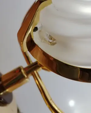 Lámpara de mesa vintage con pantalla de cristal - miniatura 5