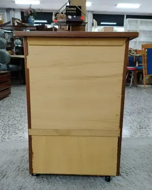 Mueble de almacenaje vintage con ruedas - miniatura 5
