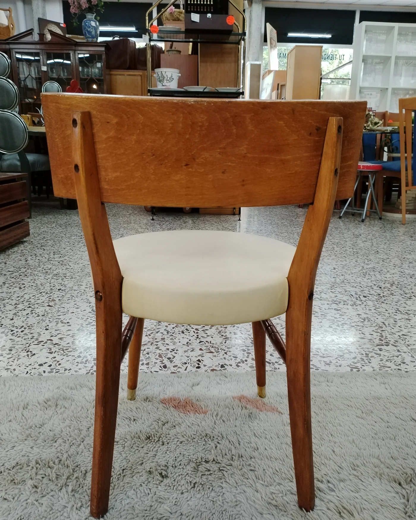 SILLA VINTAGE MOCHOLI BEIGE - imagen 3