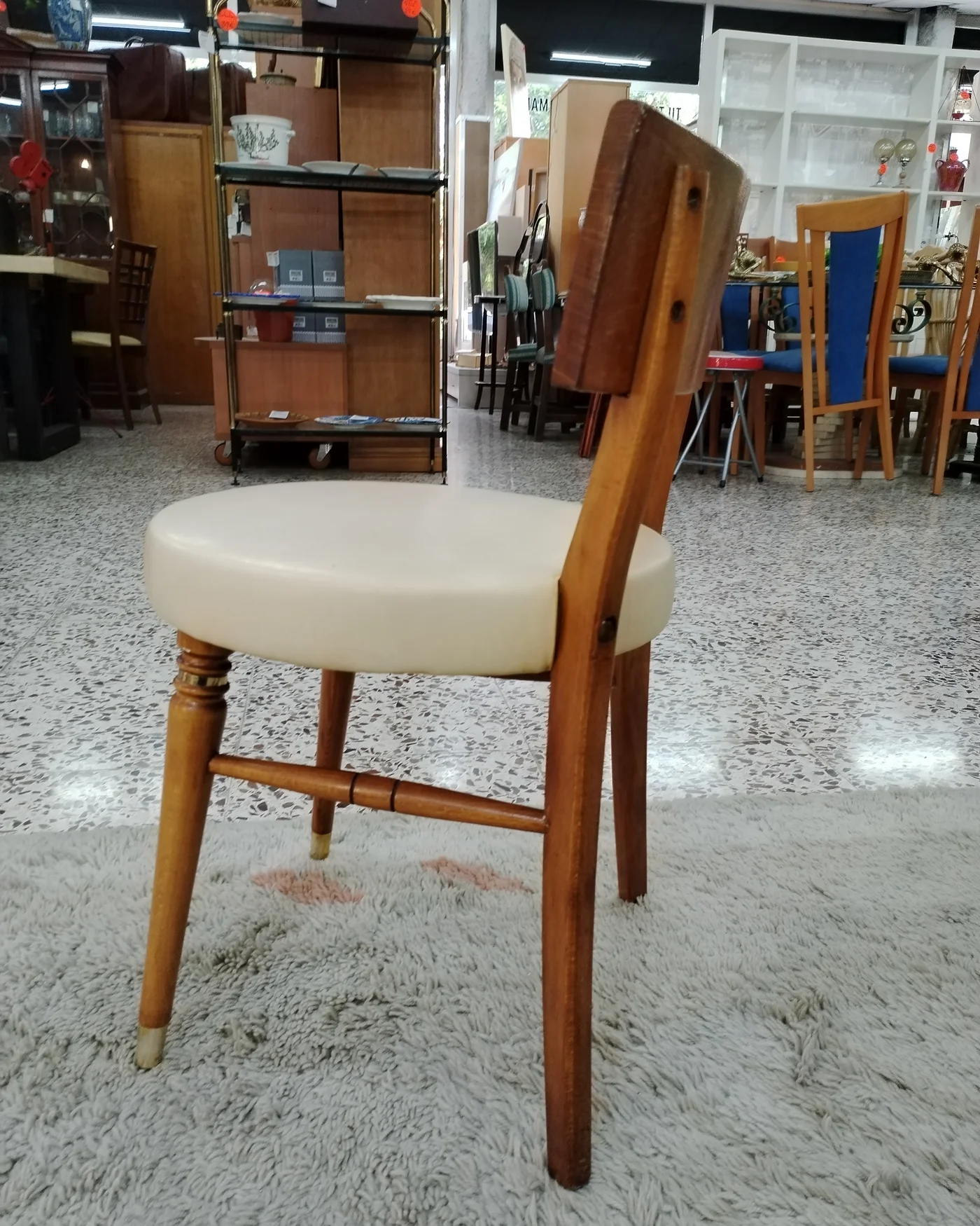 SILLA VINTAGE MOCHOLI BEIGE - imagen 4