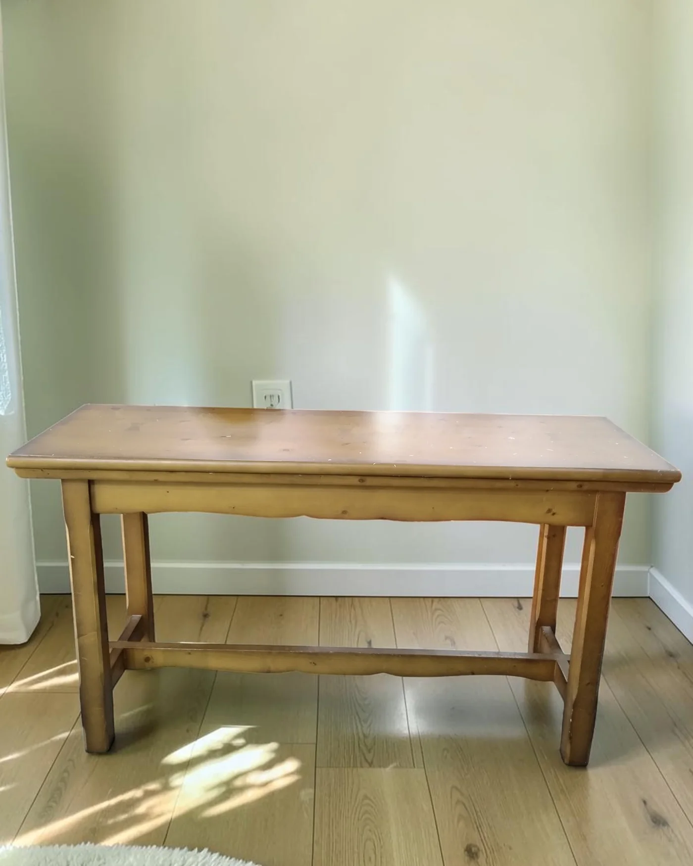 Mesa rústica extensible de madera - imagen 1