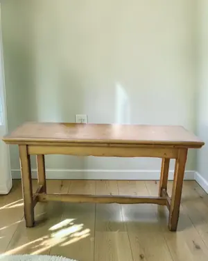 Mesa rústica extensible de madera - miniatura 1