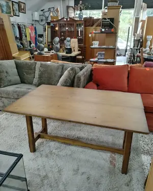 Mesa rústica extensible de madera - miniatura 4