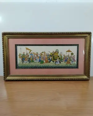 Cuadro de ceremonia hindú enmarcado - miniatura 1
