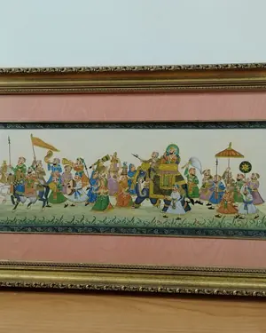 Cuadro de ceremonia hindú enmarcado - miniatura 2