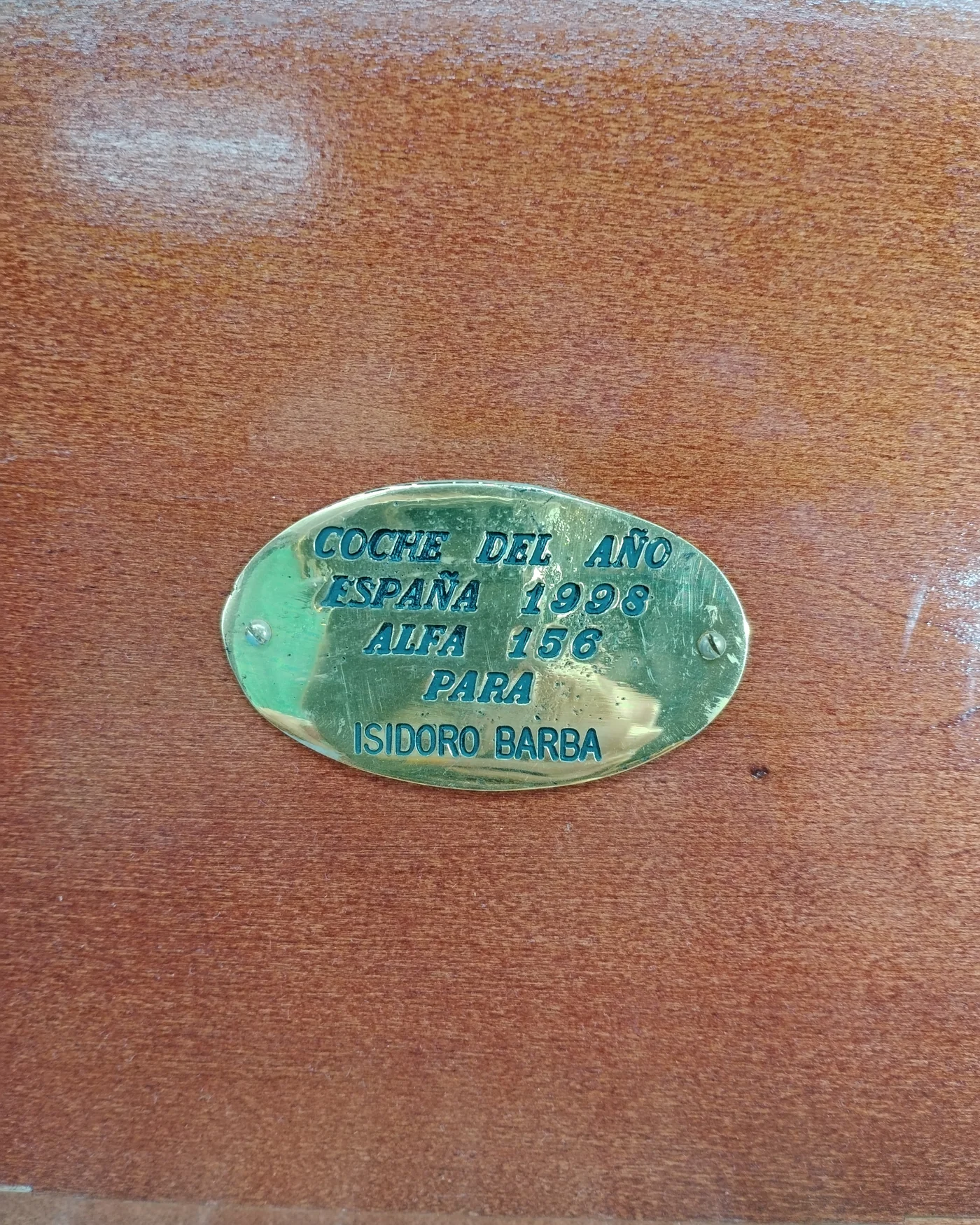 Caja de puros de madera con placa conmemorativa de 1998 - imagen 4