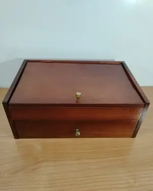 Caja de puros de madera con placa conmemorativa de 1998 - miniatura 5