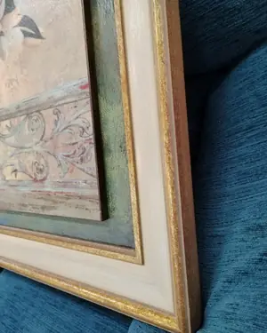 Cuadro vintage jarrón flores - miniatura 2