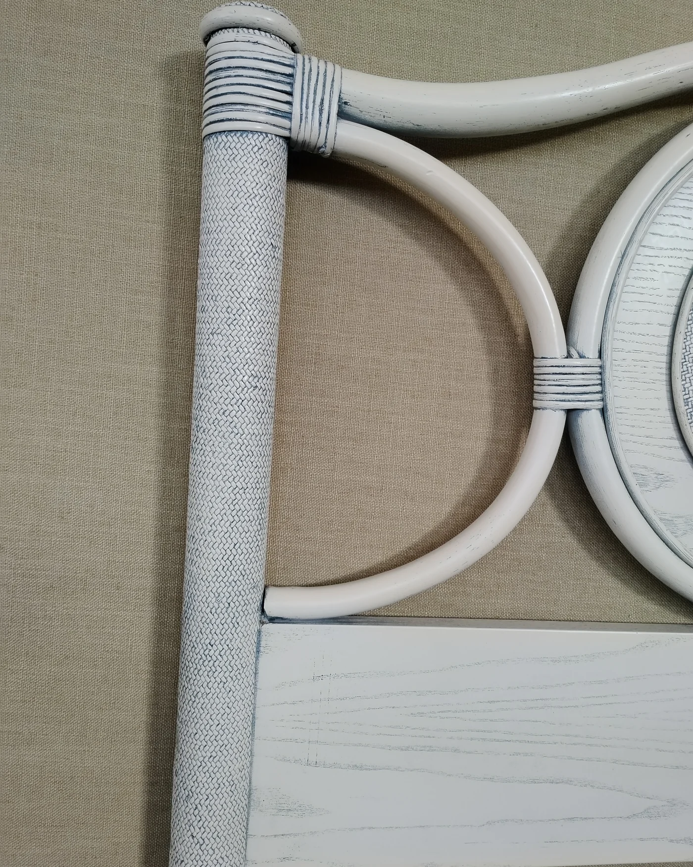 Cabecero de mimbre blanco - imagen 2