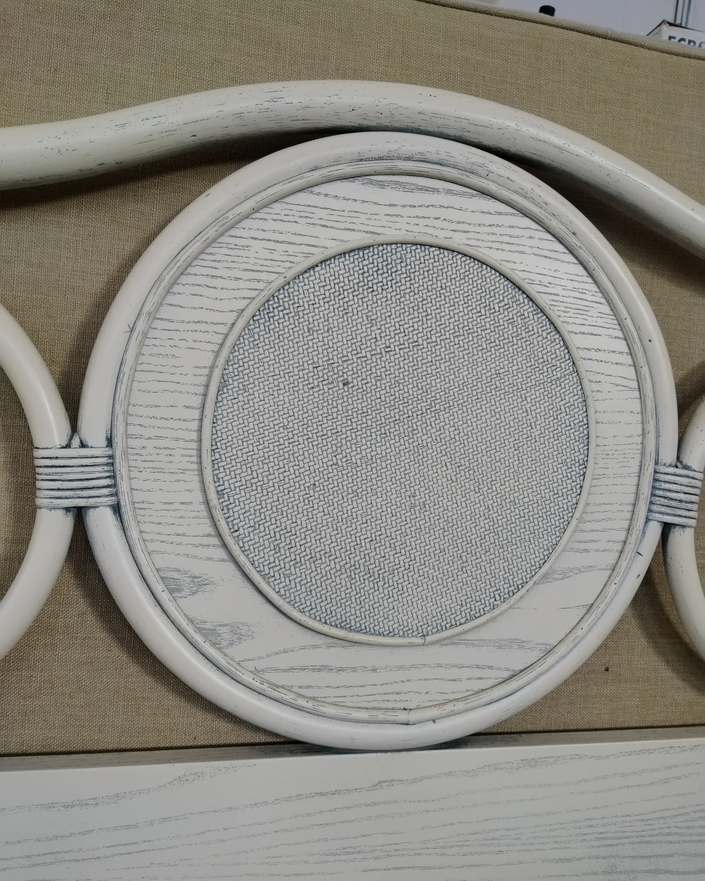 Cabecero de mimbre blanco - imagen 3