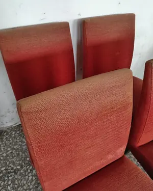 Juego 4 sillas de comedor rojas - miniatura 5