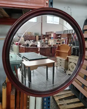 Espejo Clásico Redondo en Madera - miniatura 1